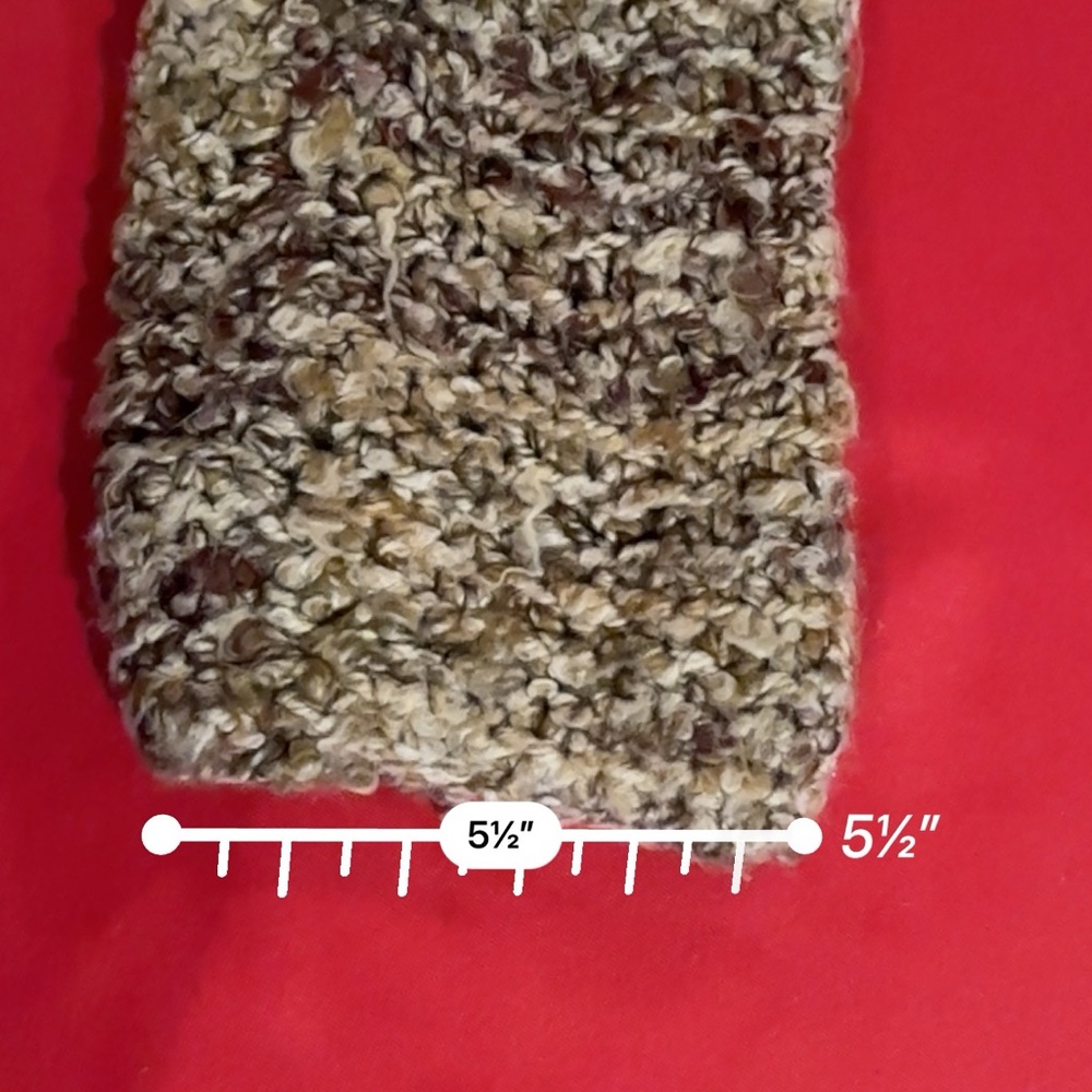 Cozy Multi Beige and Brown Colored Hand Knitted Pullover Sweater - Picture 8 of 9